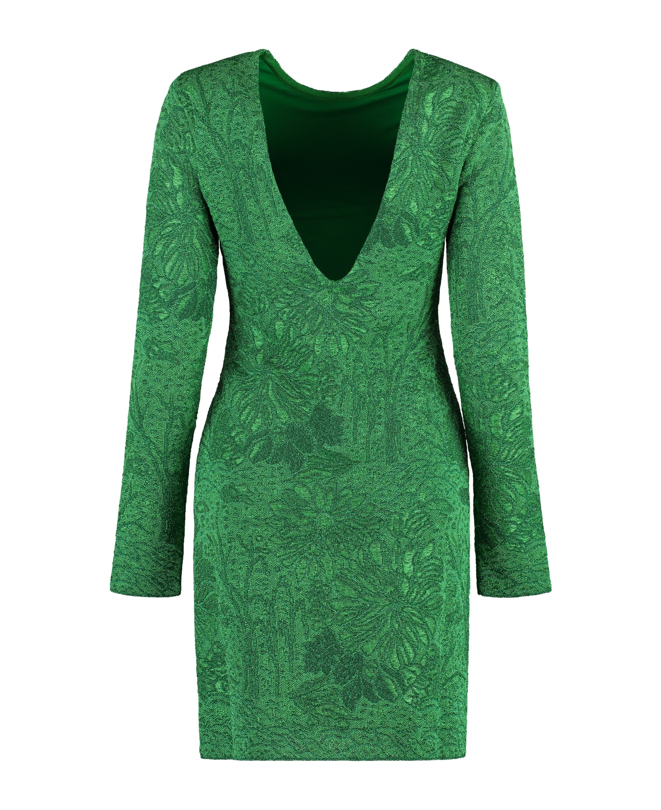 Givenchy Jacquard Knit Mini-dress - green