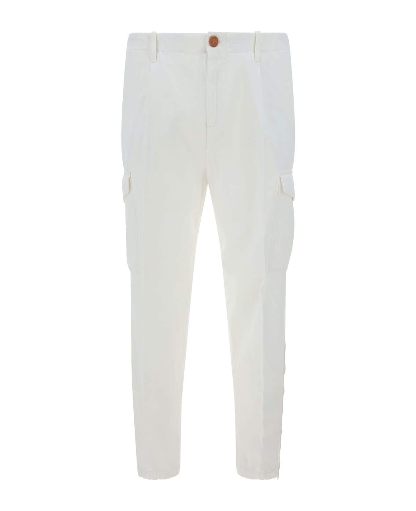 Brunello Cucinelli Cargo Pants - White ボトムス