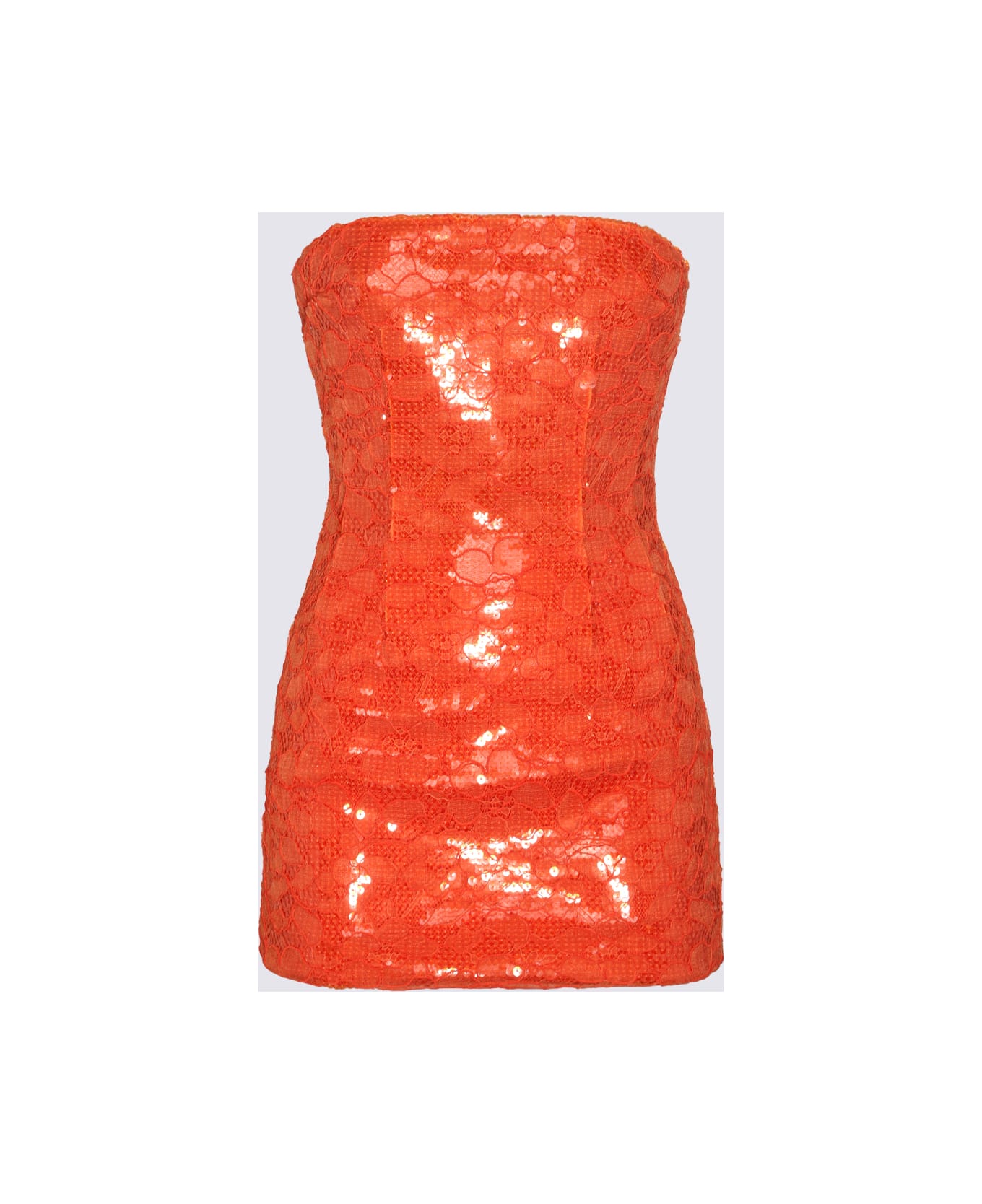 Laquan Smith Orange Viscose Blend Dress