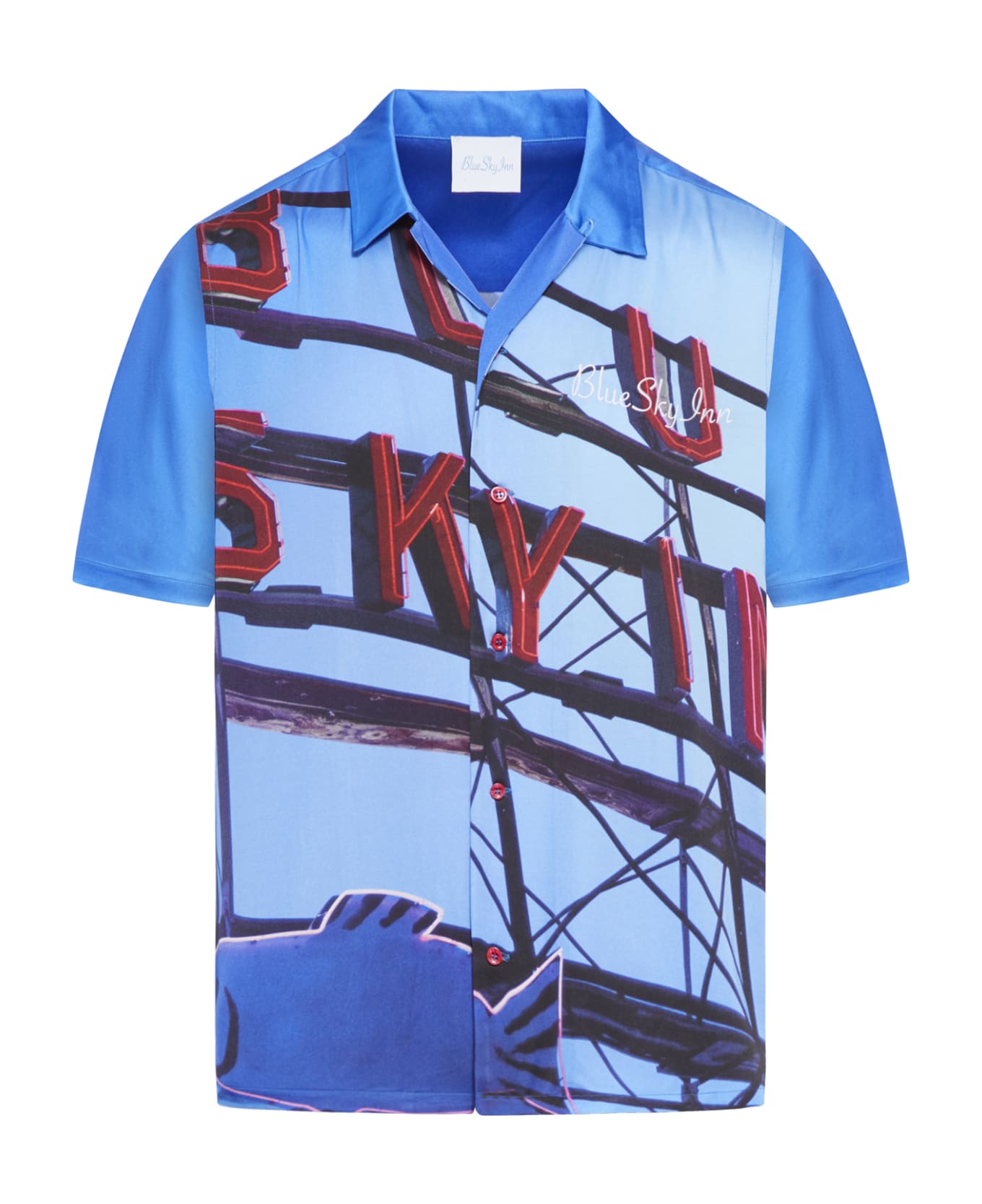 Blue Sky Inn Red Neon Sign Shirt - Red Red Neon