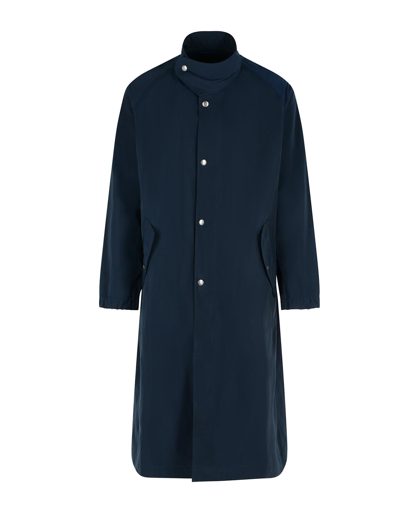 Dries Van Noten 
rannon
 Navy Polyester Coat - Navy