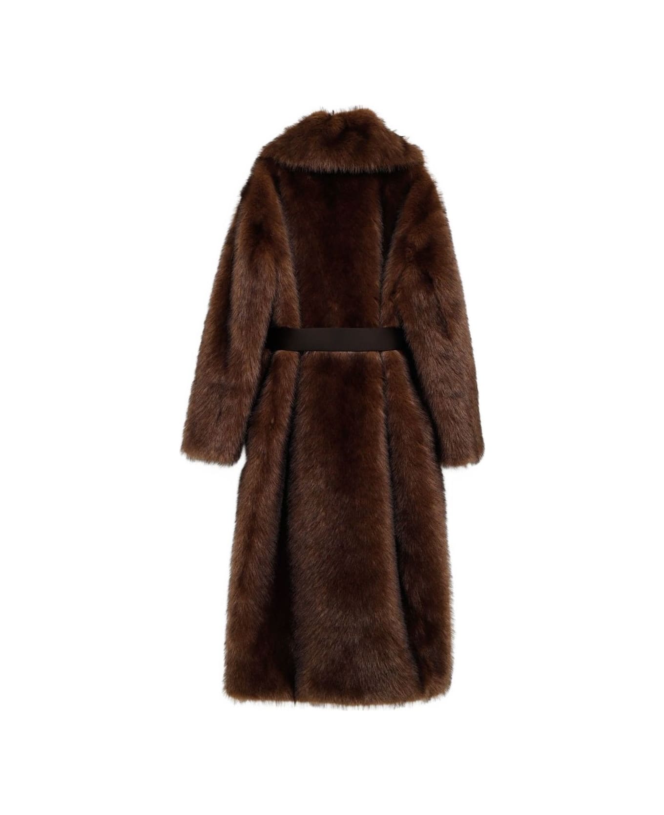 Moncler Grenoble Belt Coat - Brown