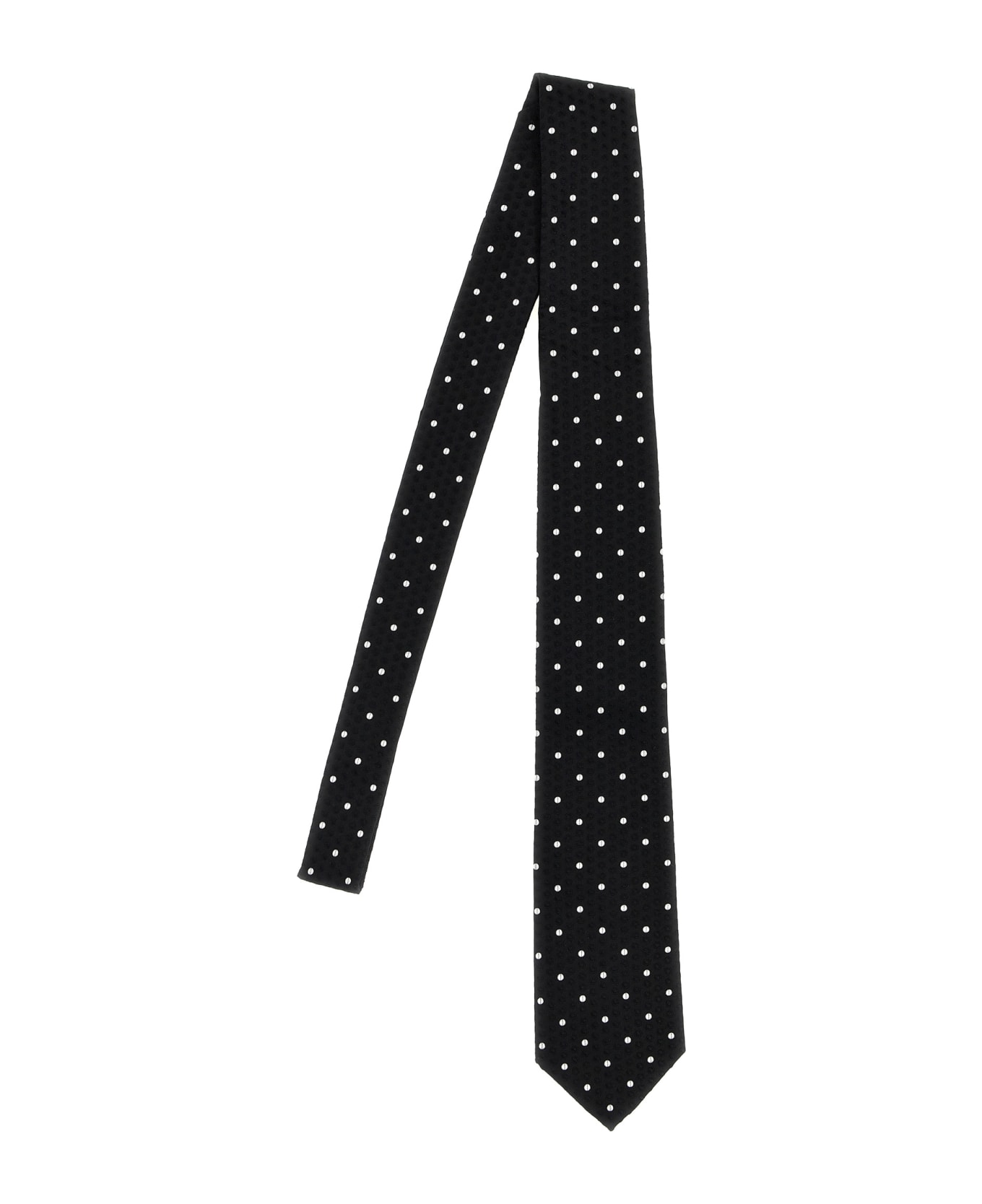 Dolce & Gabbana Polka Dot Tie - White/Black