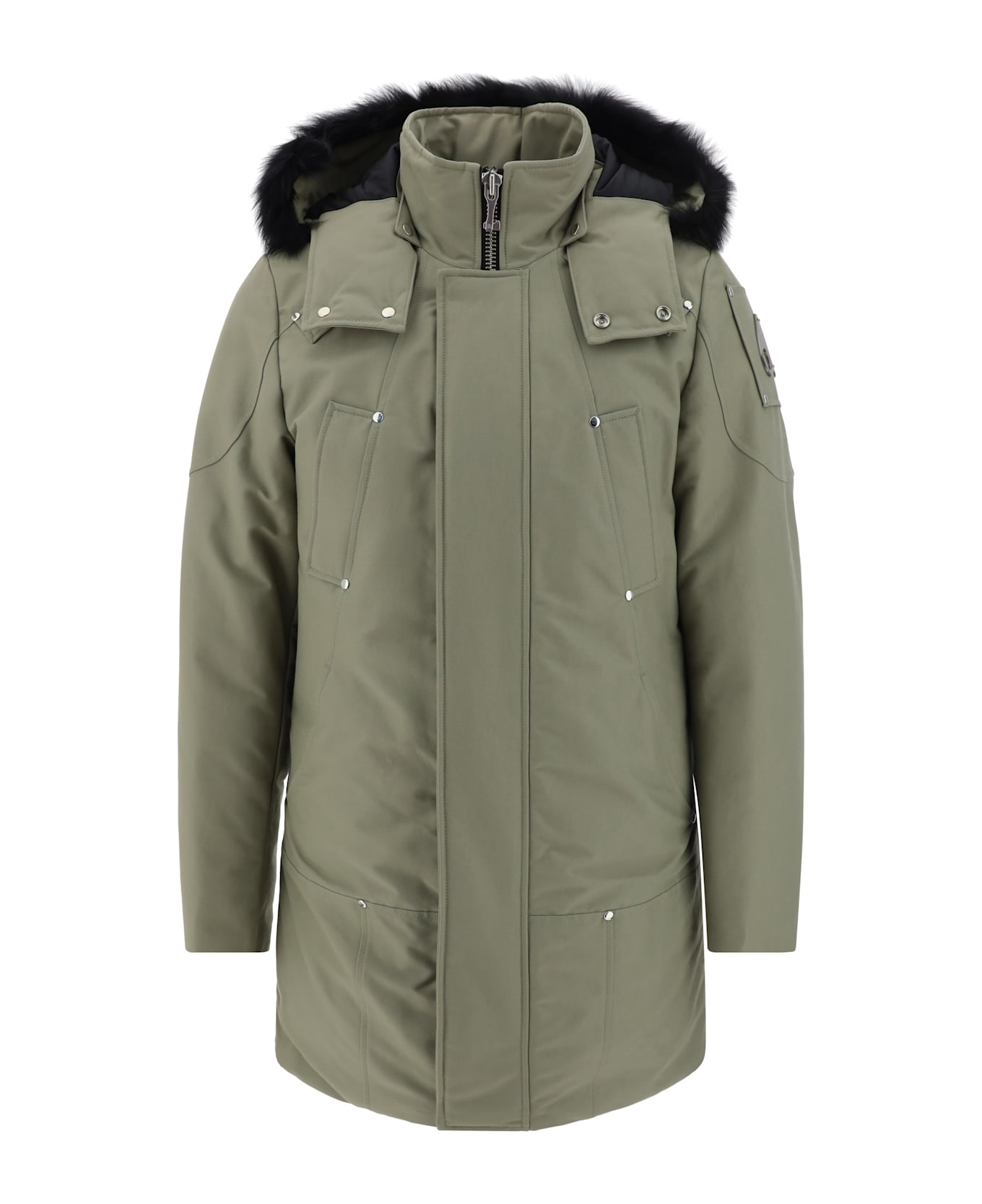 Moose Knuckles Original Stirling Parka Jacket - Sage W/blk Sh