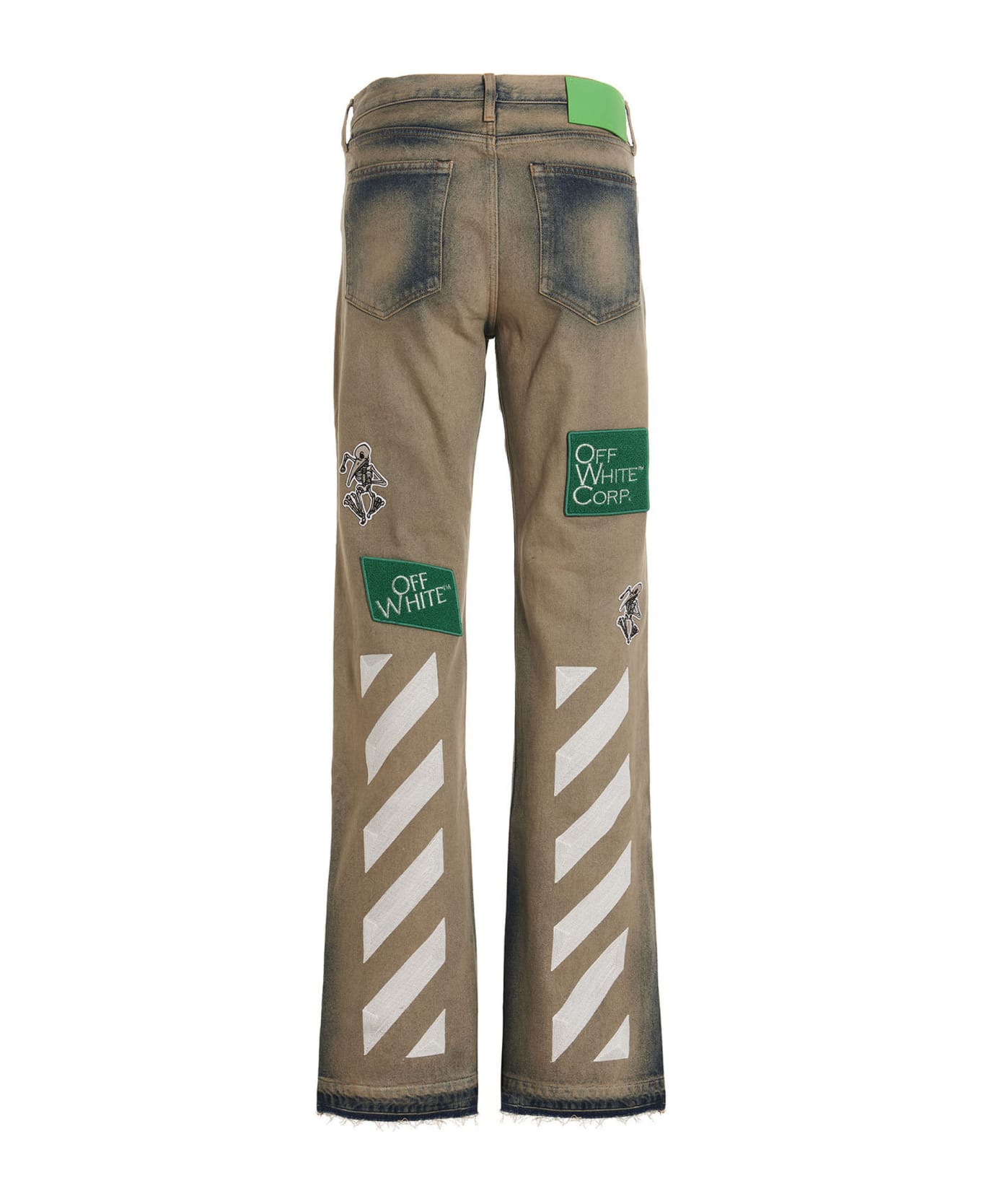 Off-White 'diag' Jeans - Beige
