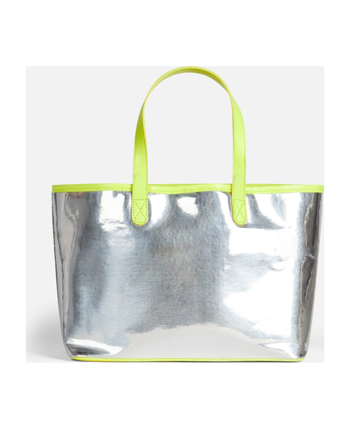 MC2 Saint Barth Silver Reflex Bag With Yellow Fluo Details - YELLOW