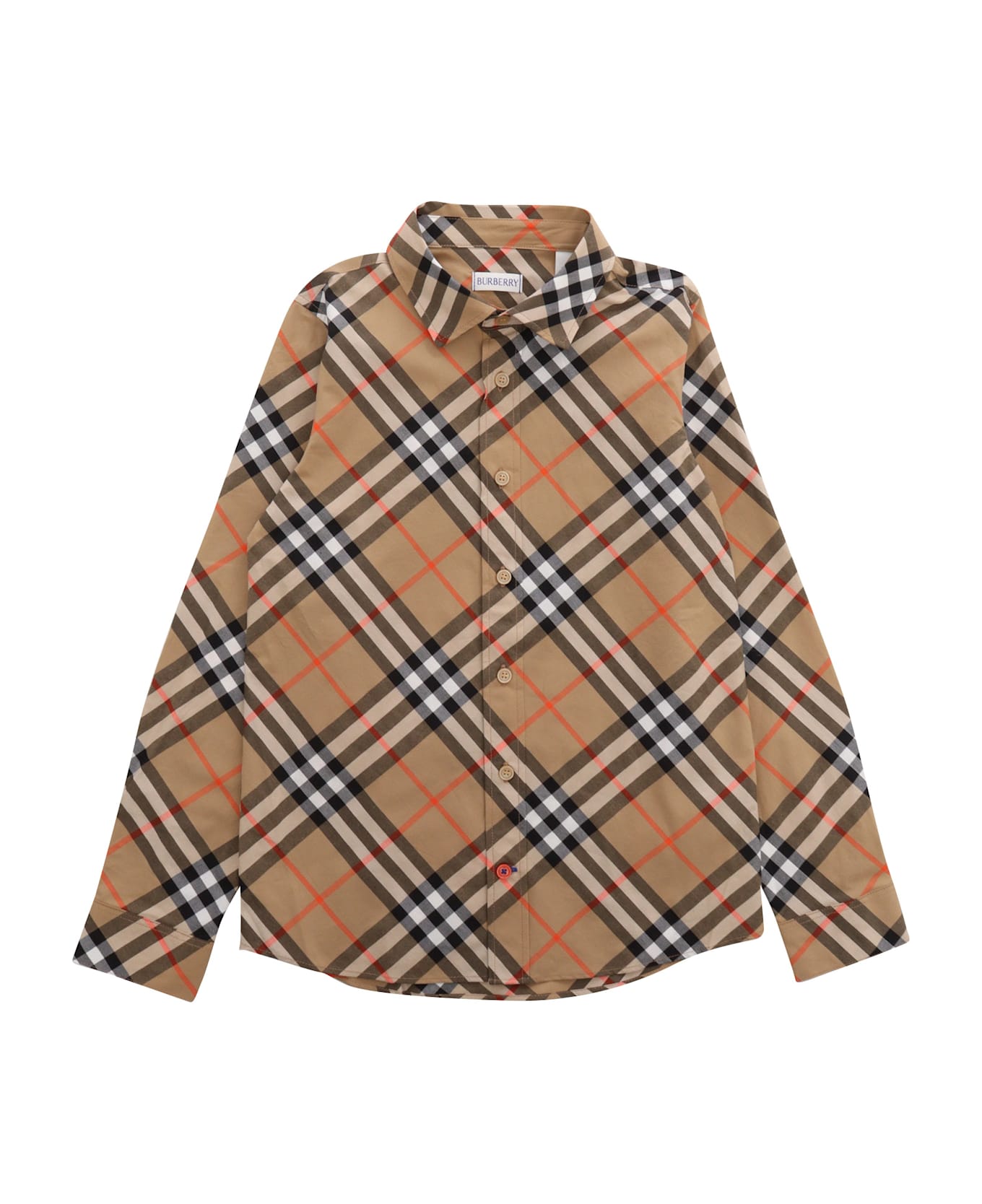 Burberry Kid Boy Shirts - BEIGE