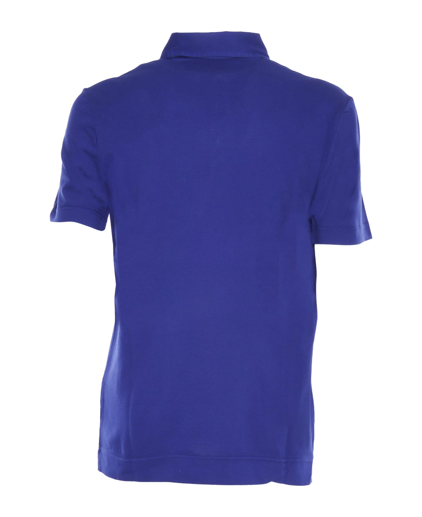 Ballantyne Polo Neck Short Sleeves Piquet - BLUE
