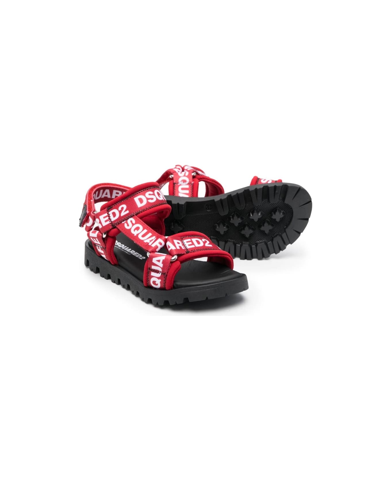 Dsquared2 Logo-print Strap Sandals - Red