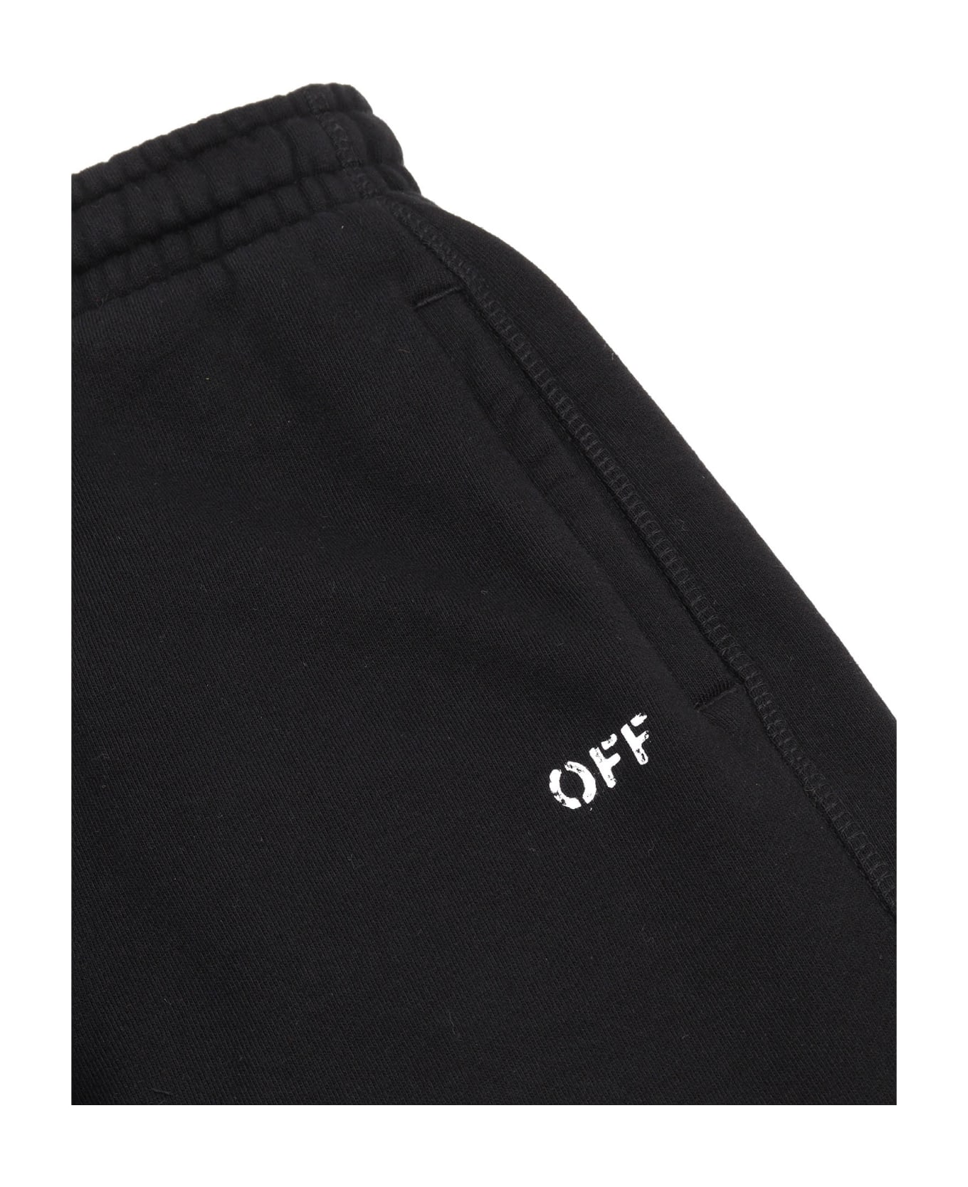 Off-White Off Stamp Plain Sweatpant Black - White - BLACK