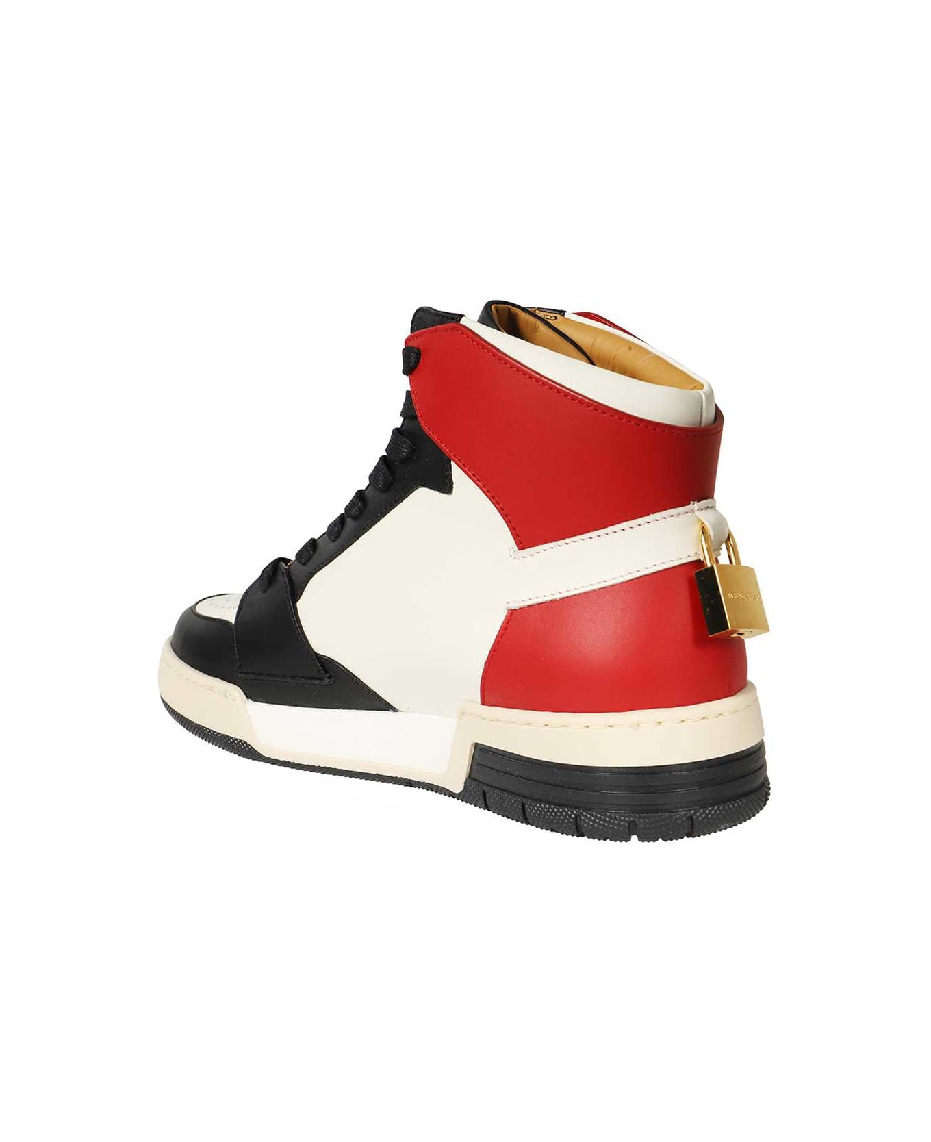 Buscemi Leather High-top Sneakers - red スニーカー