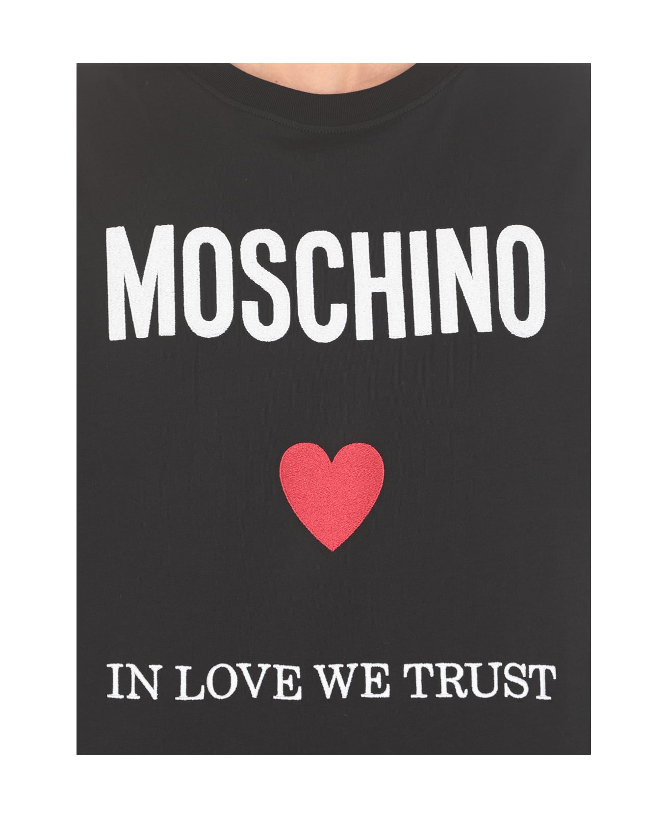 Moschino In Love We Trust T-shirt - Black Tシャツ