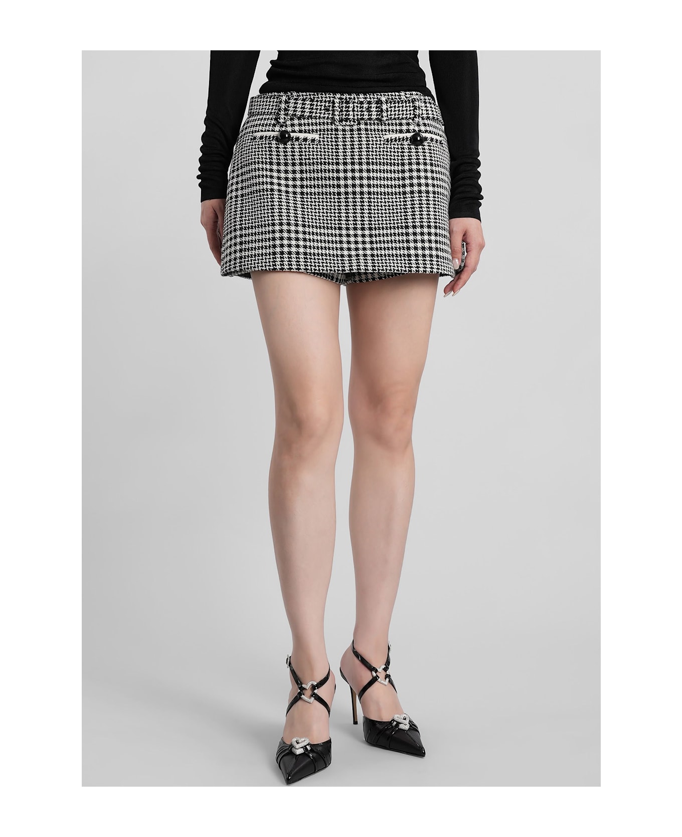 self-portrait Skirt In Black Polyester - black