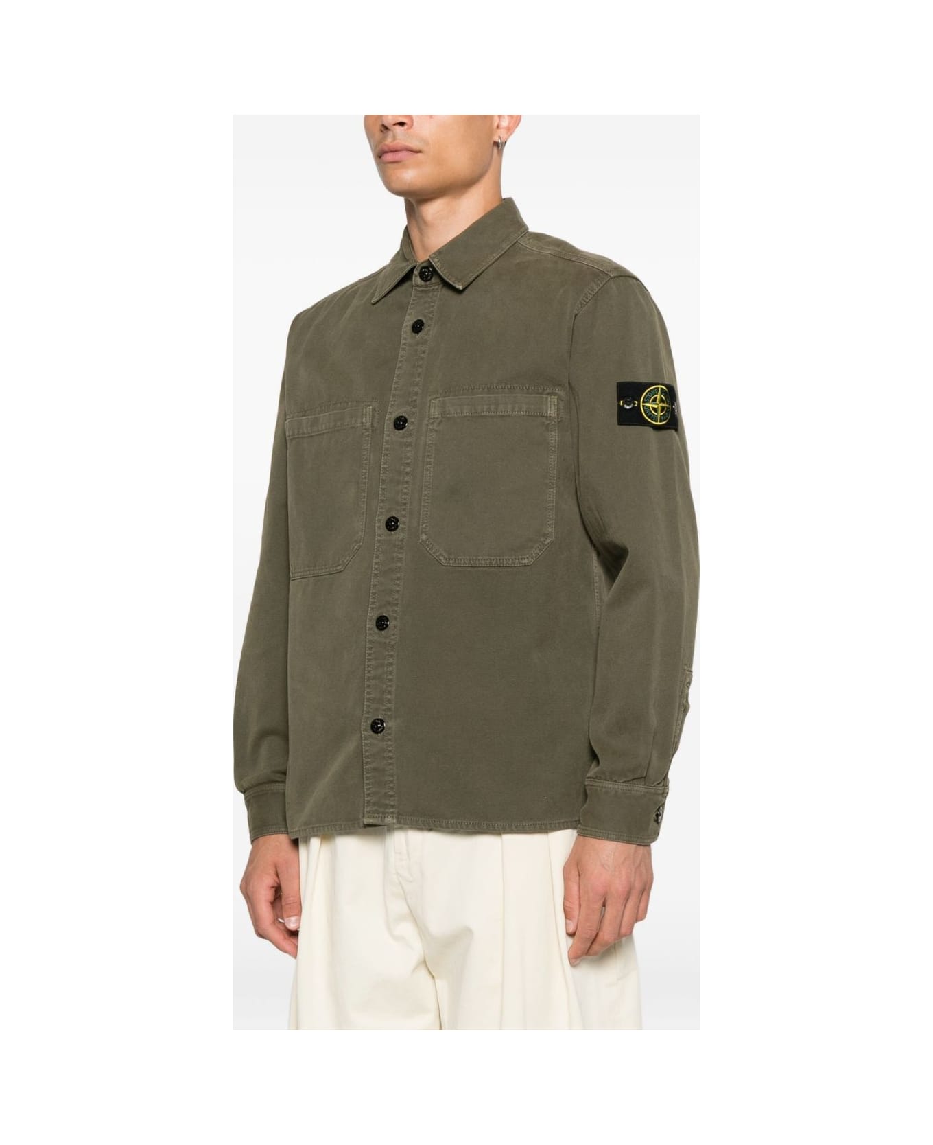 Stone Island Organic Cotton Shirt - Green