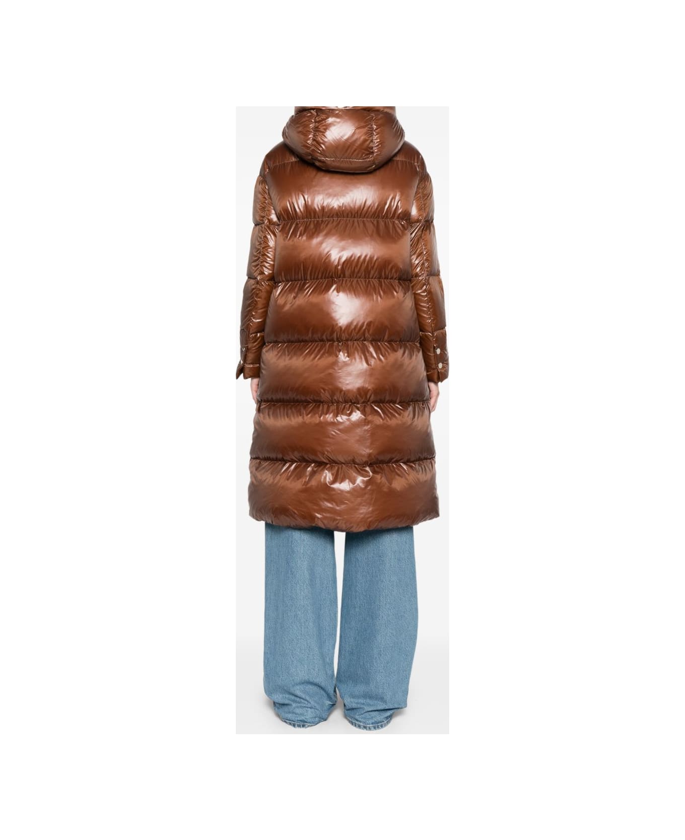 Herno Hooded Coat - Brown