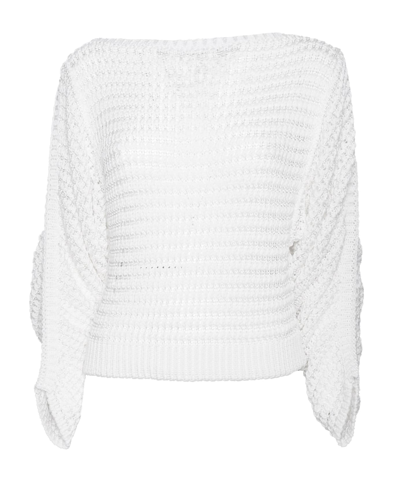 Alberta Ferretti White Sweater - WHITE