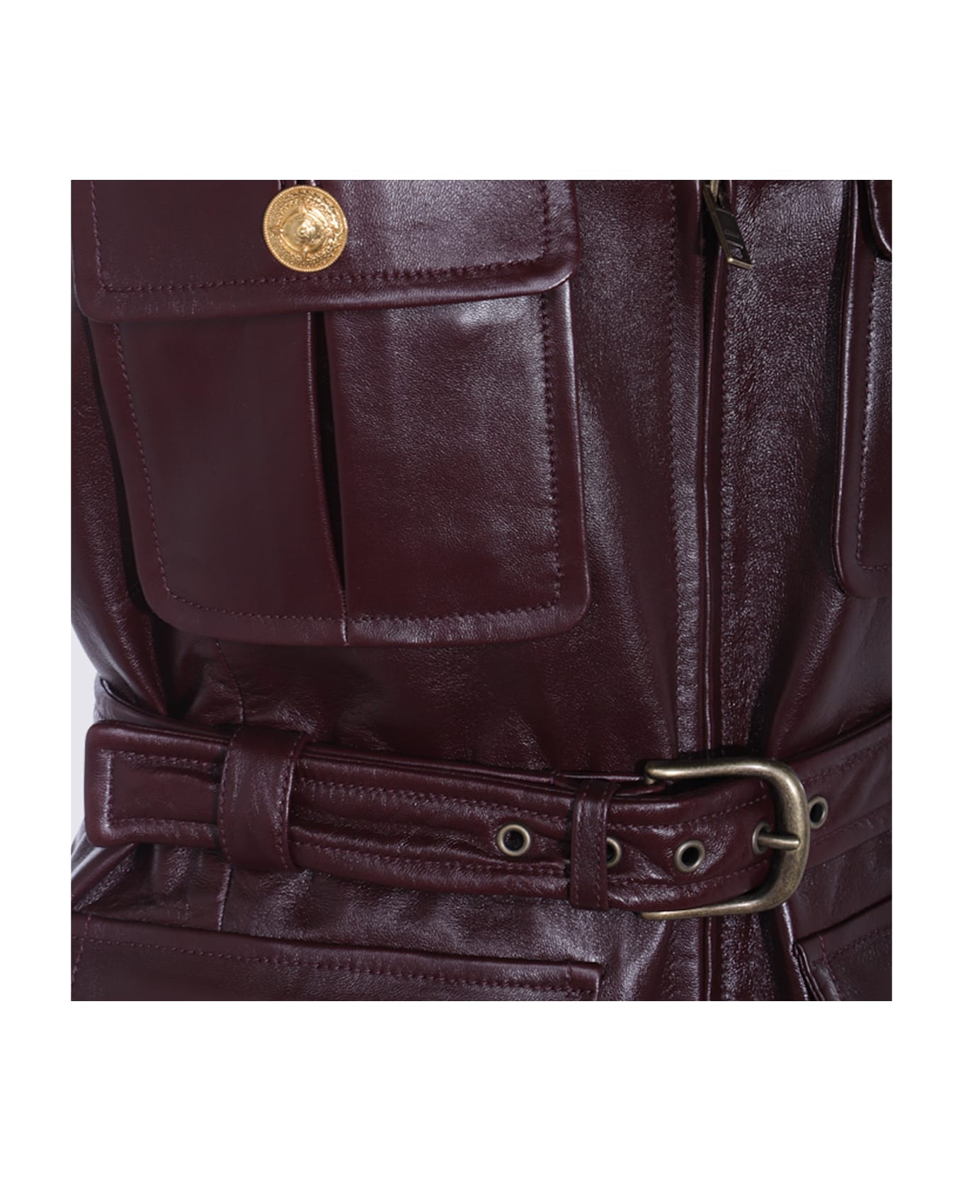 Chloé Brown Leather Jacket - CRAFTY BROWN