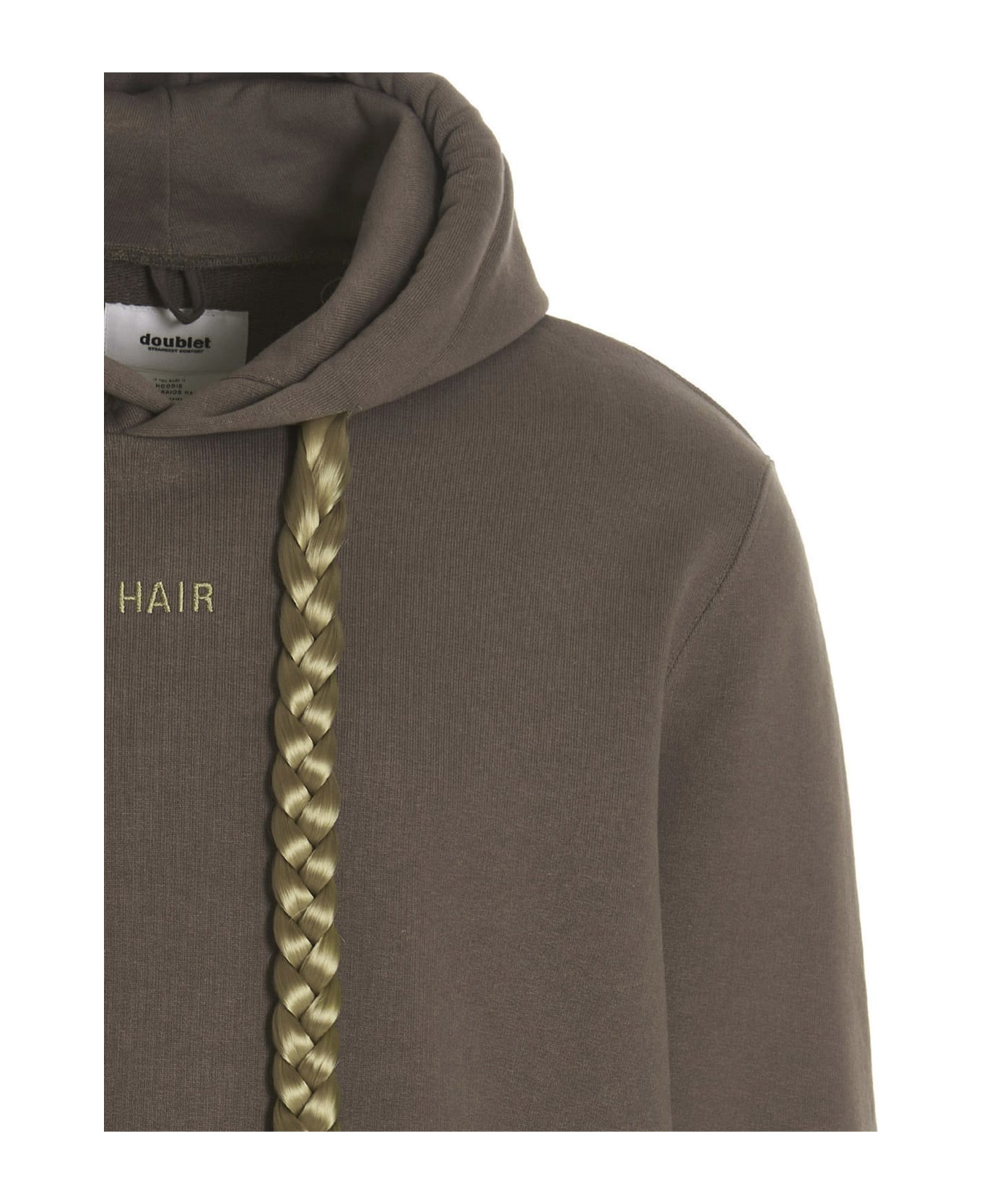 doublet 'with Braids Hair' Hoodie - Gray