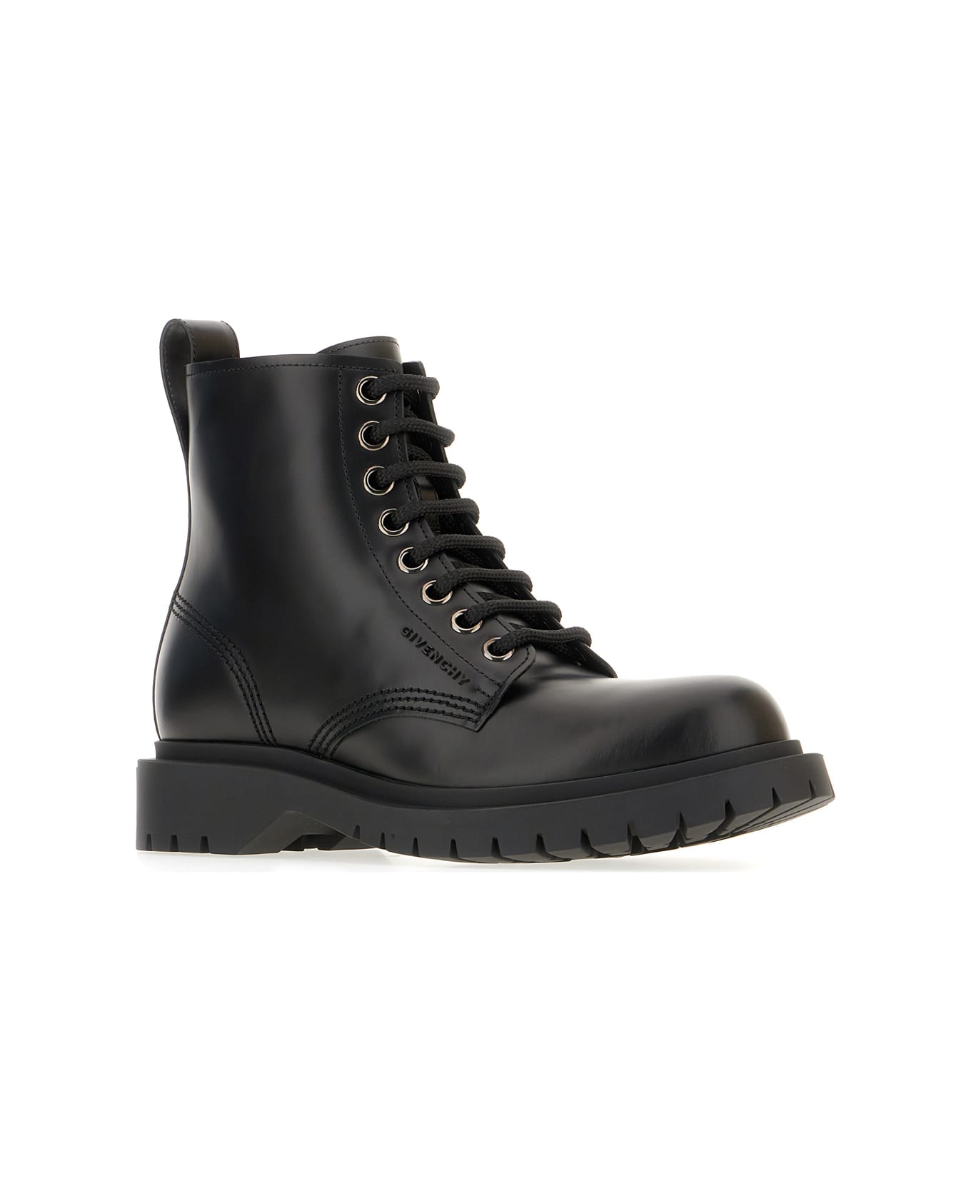 Givenchy Black Leather Ankle Boots - BLACK