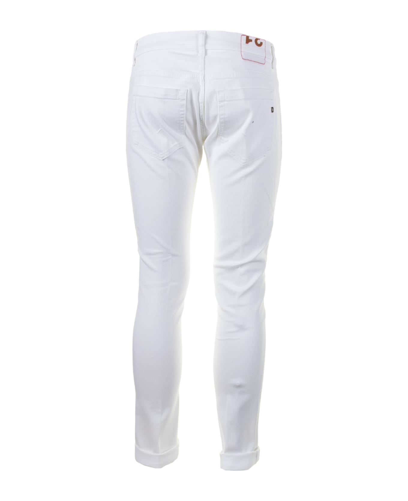 Dondup Jeans In White Denim - BIANCO