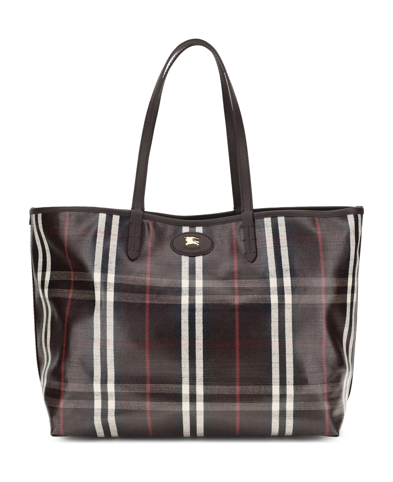 Burberry Medium Highlands Tote Bag - BORDEAUX