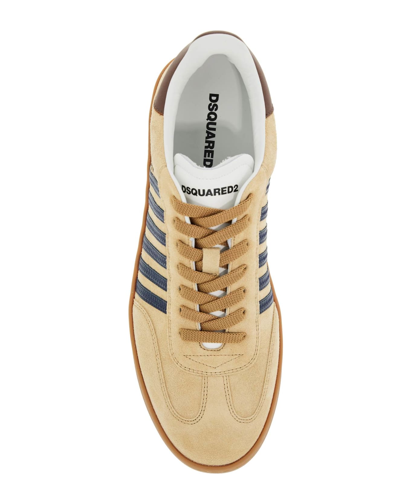 Dsquared2 Boxer Sneakers - Beige+blu+marrone