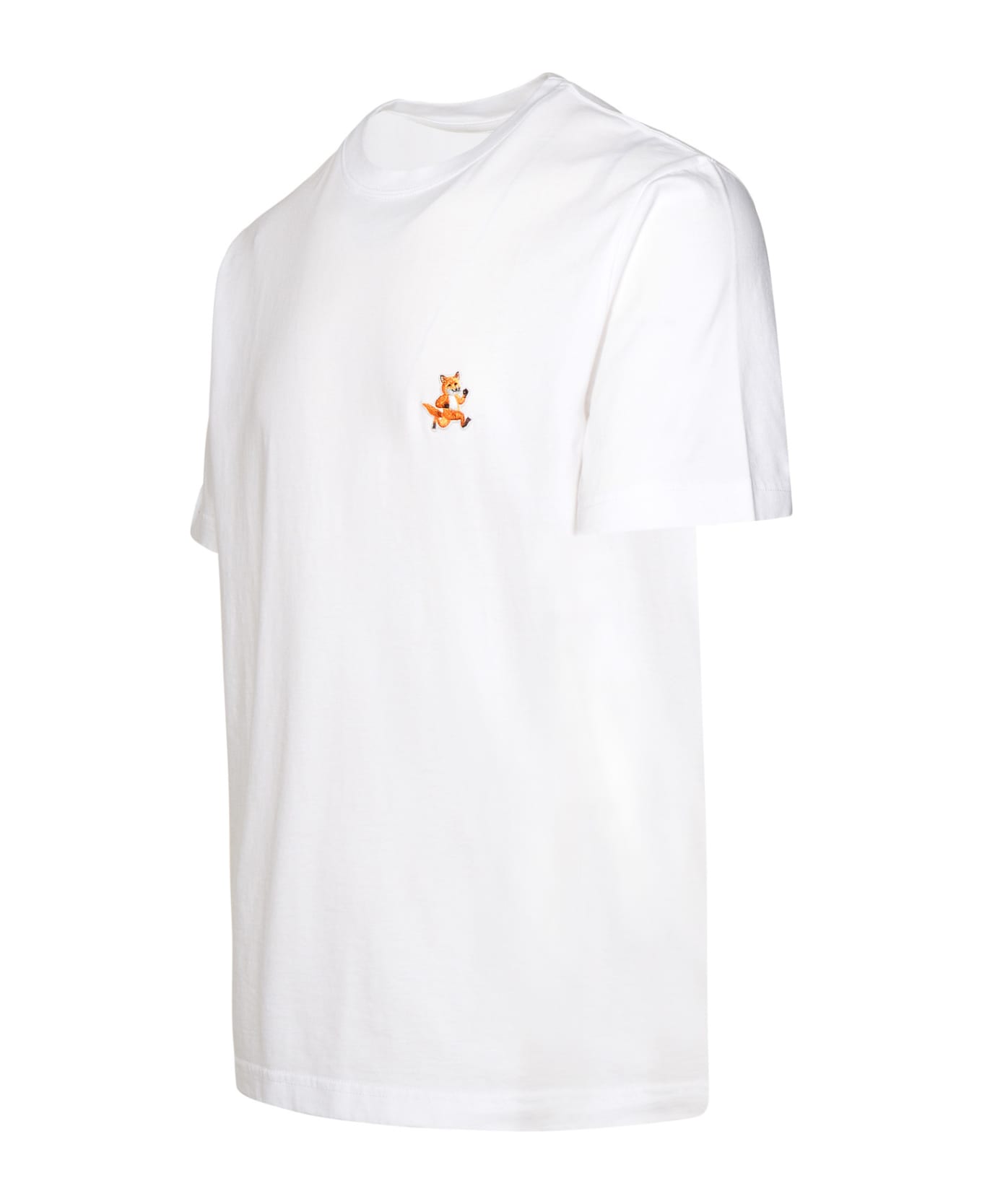Maison Kitsuné White Cotton T-shirt - Nero
