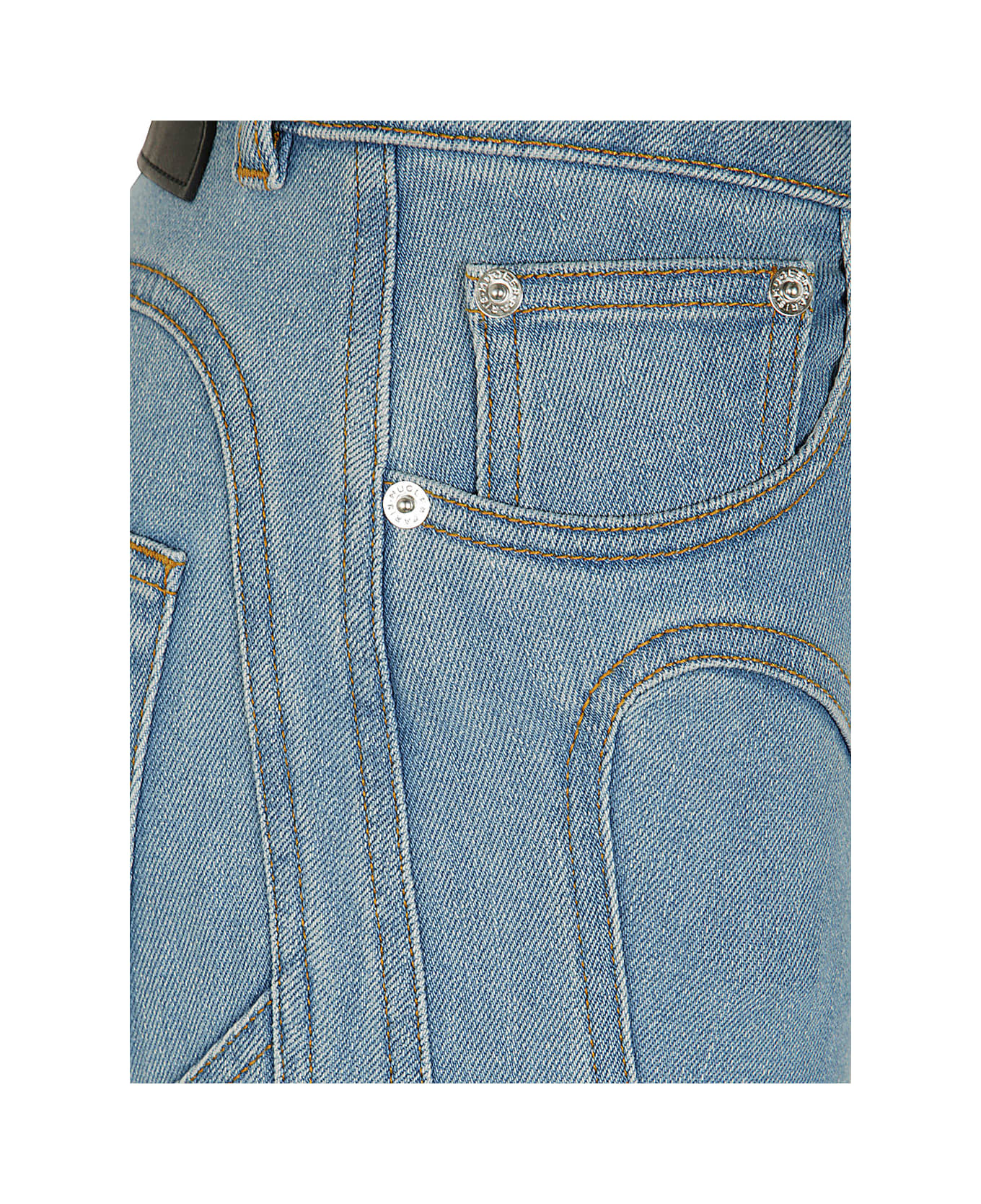 Mugler Pa0426 Jeans - Light Blue デニム