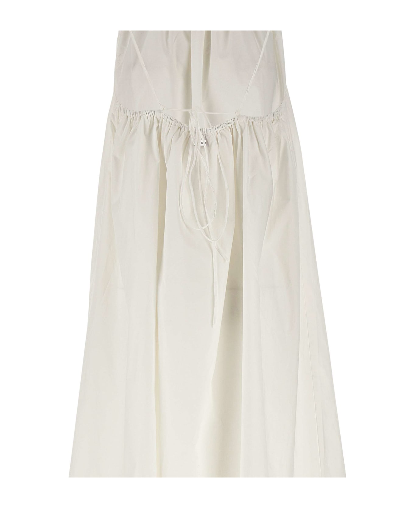 Sun 68 Cotton Poplin Dress - WHITE