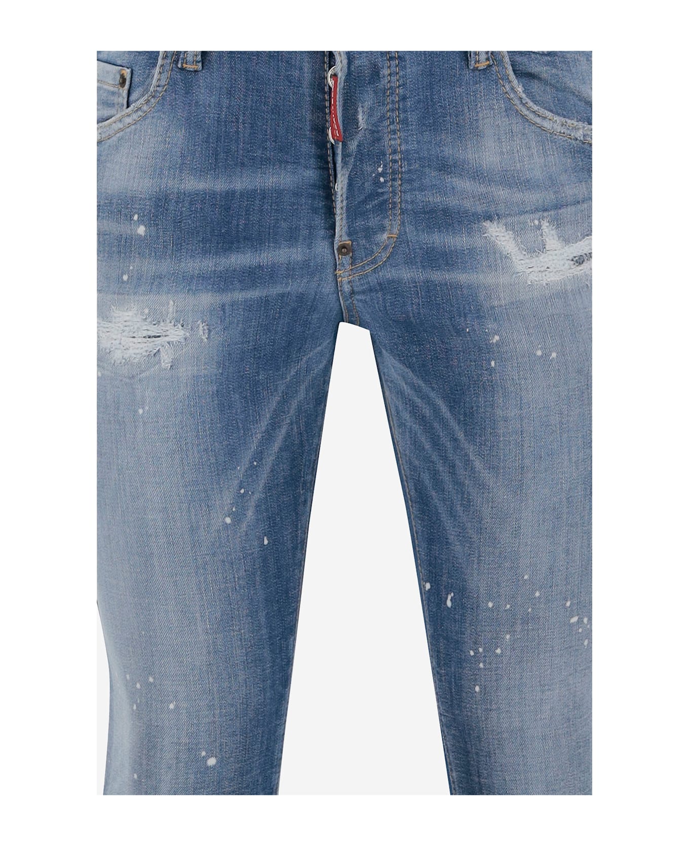 Dsquared2 Light Heritage Stretch Cotton Blend Jeans - BLUE