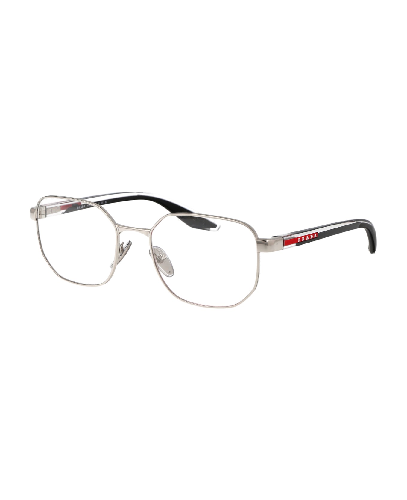 Prada Linea Rossa 0ps 50qv Glasses - 1BC1O1 SILVER アイウェア