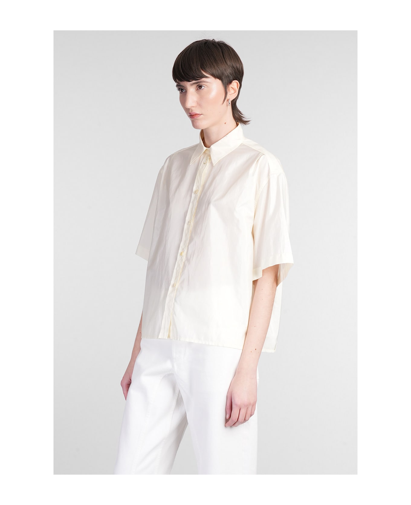 Jil Sander Shirt In Beige Silk - beige
