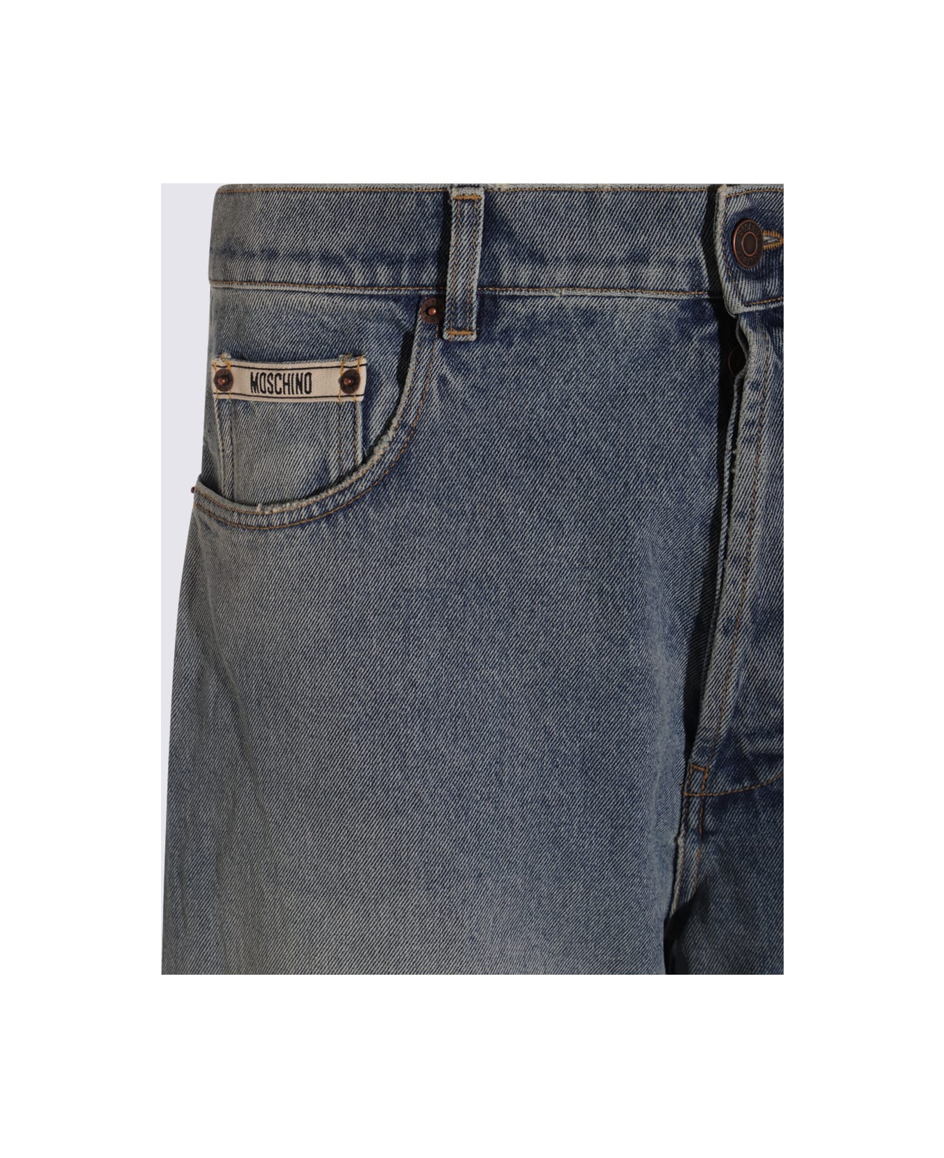 Moschino Blue Cotton Denim Jeans - Blue