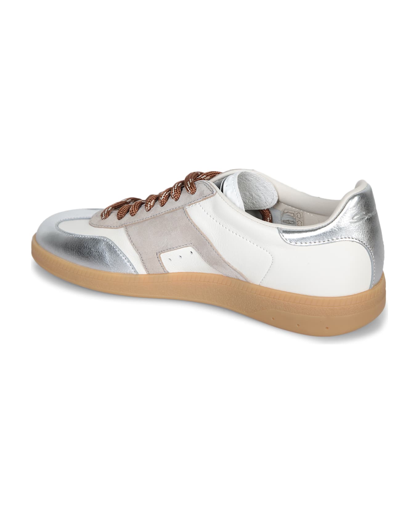 Santoni Olympid White-grey Sneakers - White