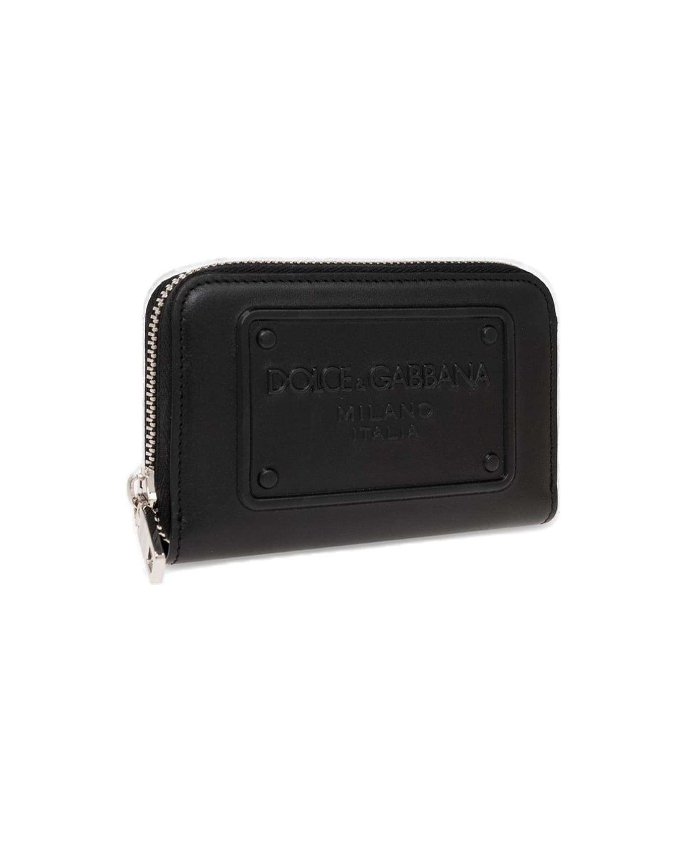 Dolce & Gabbana Logo Plaque Zip-around Wallet