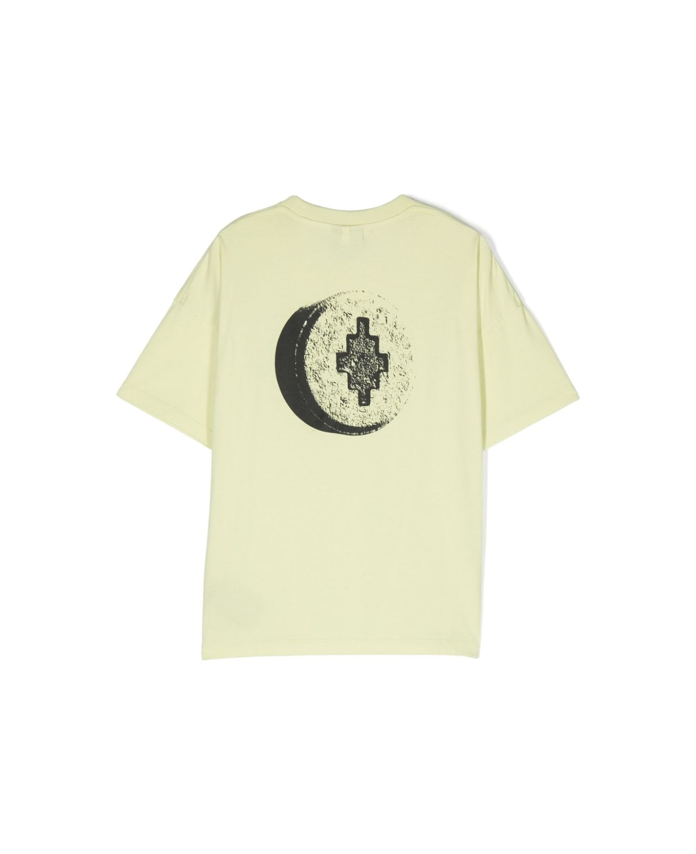 Marcelo Burlon Cotton T-shirt With Logo Print - Yellow