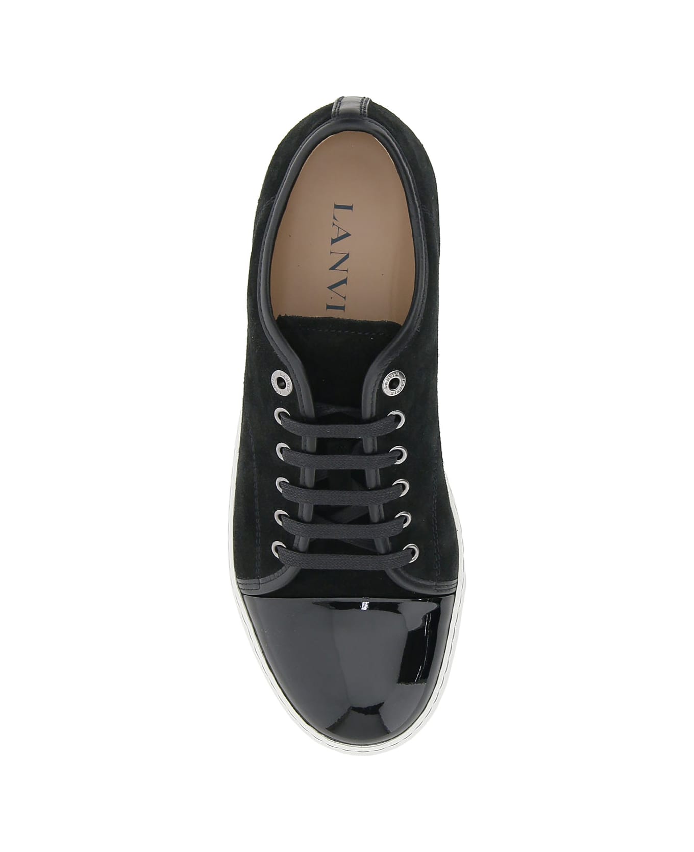 Lanvin Dbb1 Sneakers In Black Suede And Leather - BLACK (Black) スニーカー