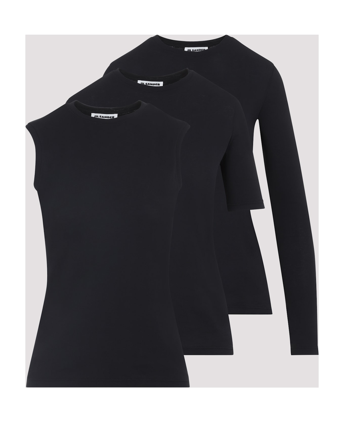 Jil Sander 3 Pack T-shirts - Black