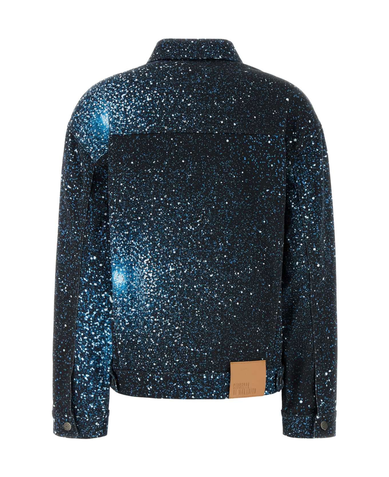 Giuseppe di Morabito Printed Stretch Denim Jacket - 89