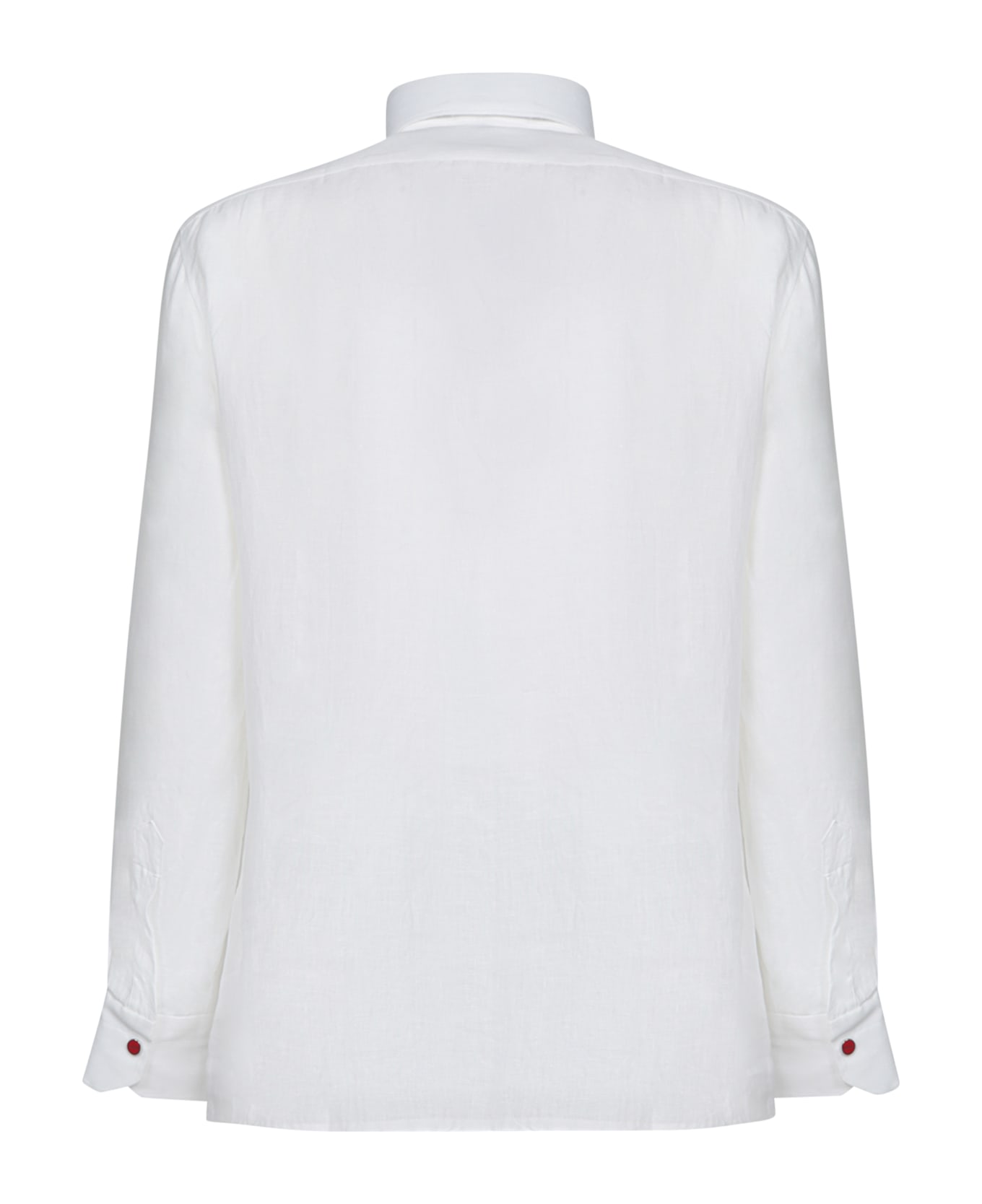 Kiton White Linen Shirt - White
