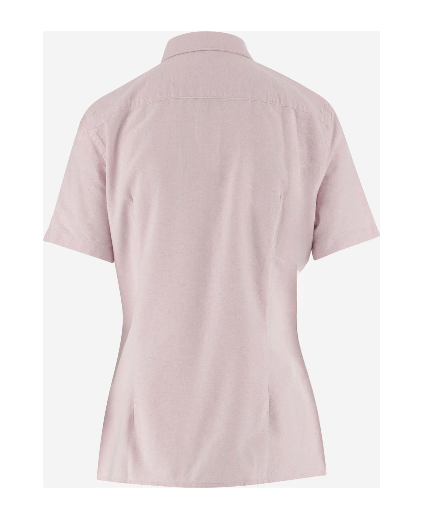 Aspesi Cotton Short Sleeve Shirt - Pink