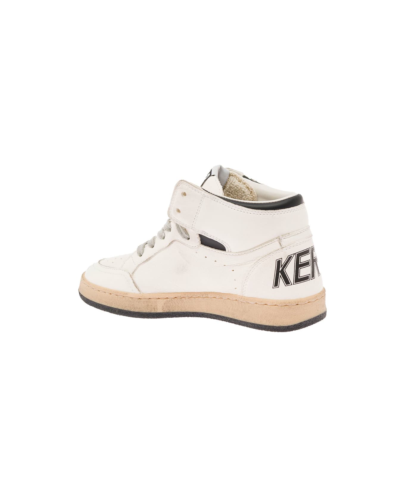 Golden Goose White Nappa Leather Sneakers "sky Star Young" Boy Golden Goose Kids - White