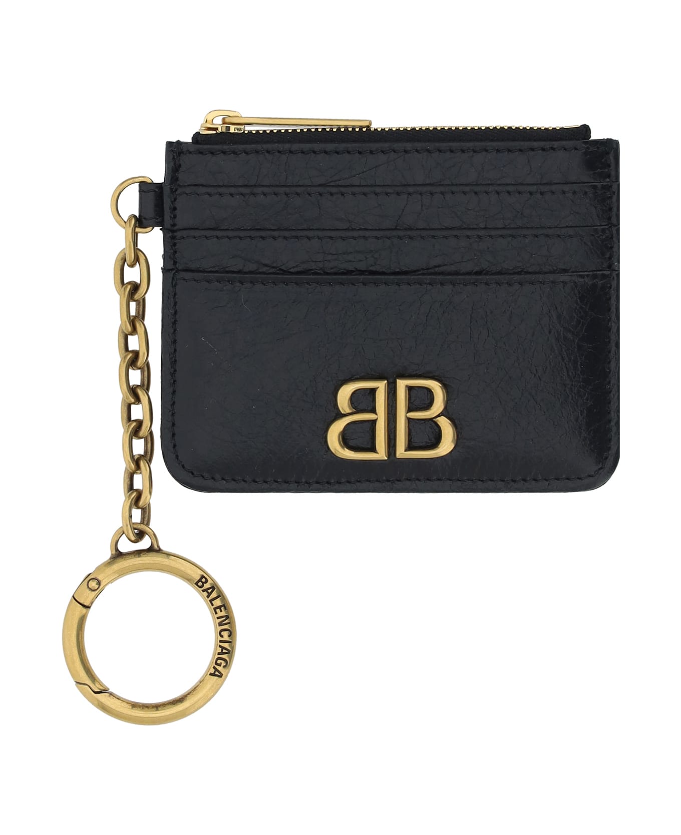 Balenciaga Monaco Card Holder - Black