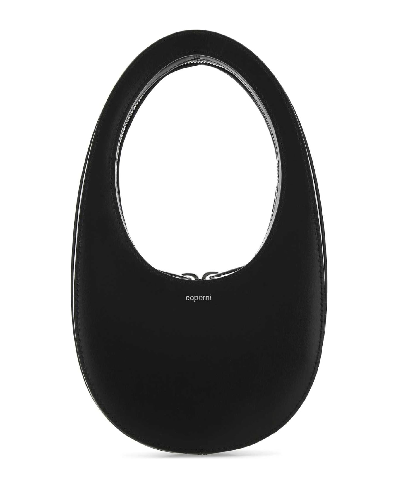 Coperni Black Leather Mini Swipe Handbag - BLACK
