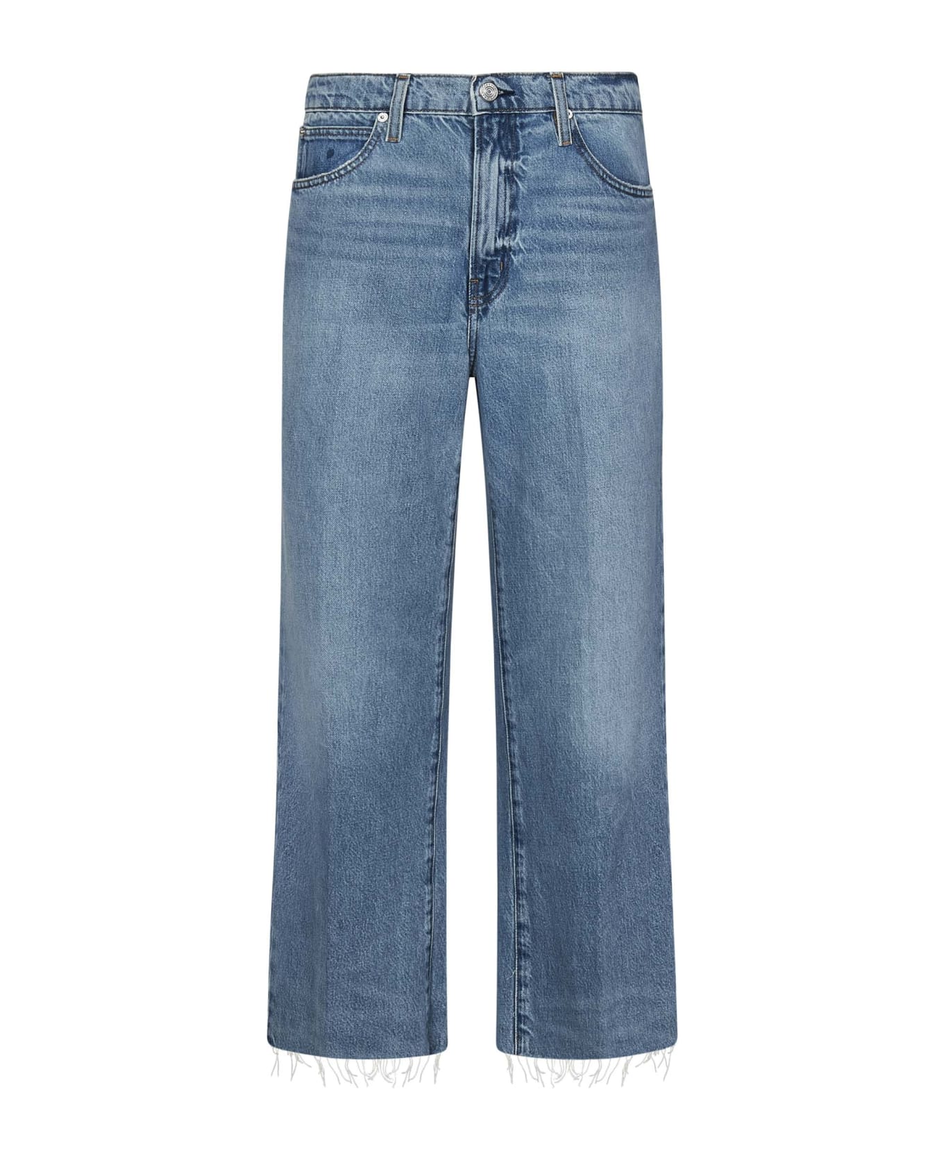 Frame The Relaxed Straight Jeans - Blue