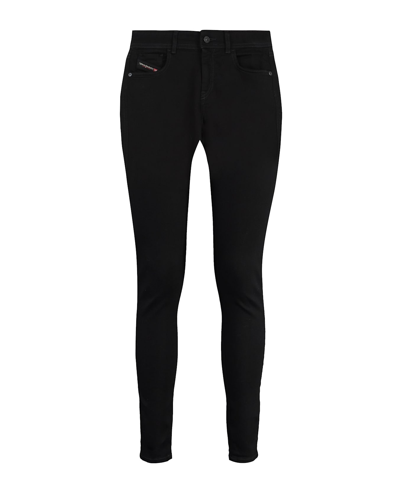 Diesel 2017 Slandy 5-pocket Skinny Jeans - black