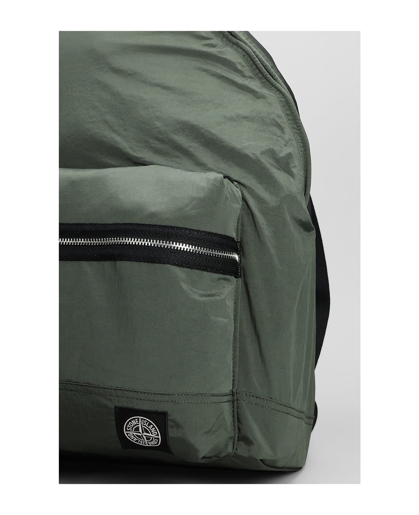 Stone Island Backpack In Green Polyamide - green