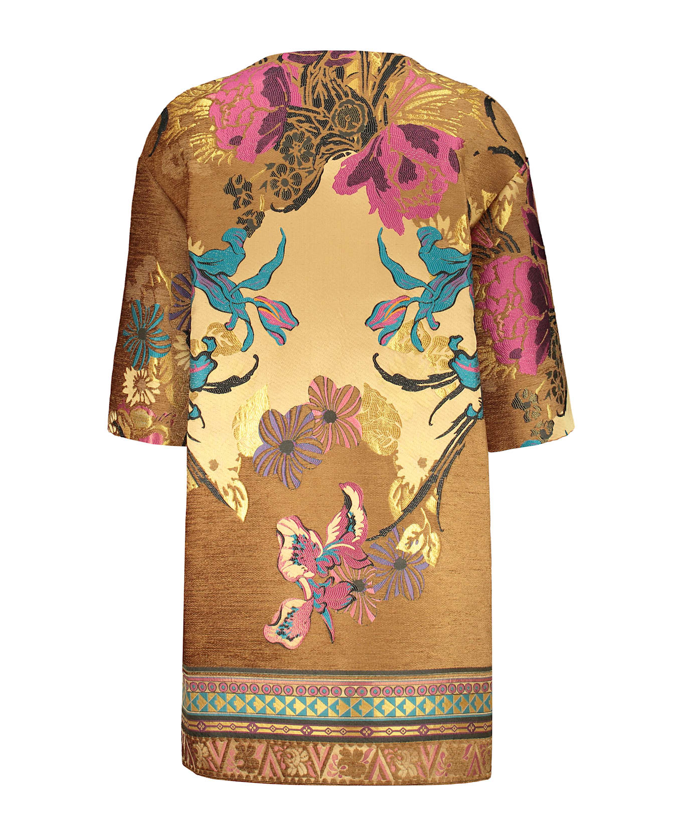 Etro Floral Embroidery Coat - Beige