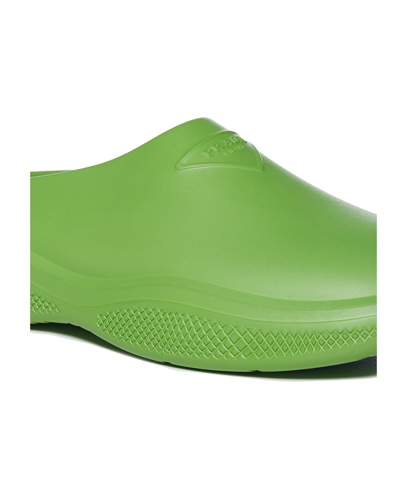 Prada Mellow Rubber Slippers - Green