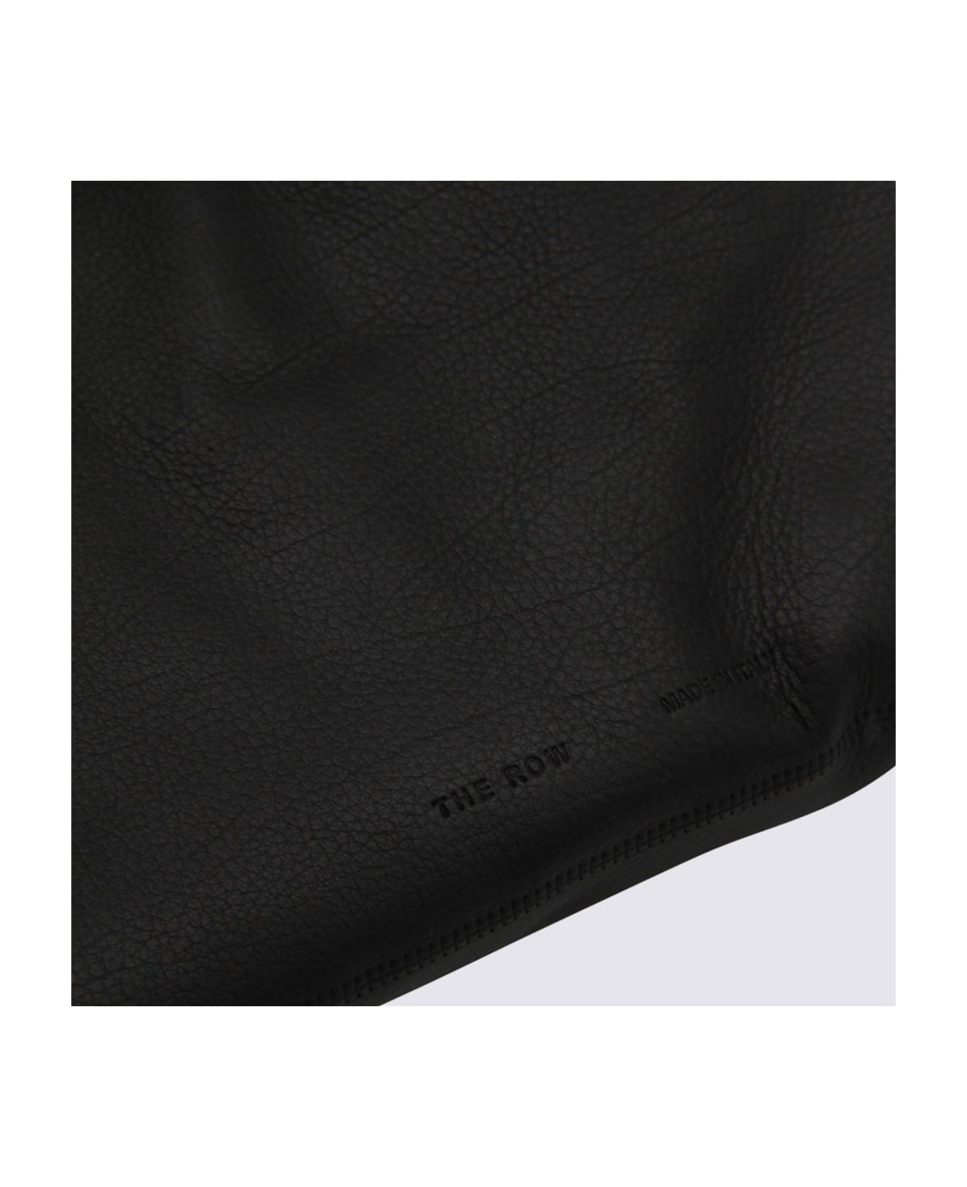 The Row Black Leather Bidle Small Shoulder Bag - Black